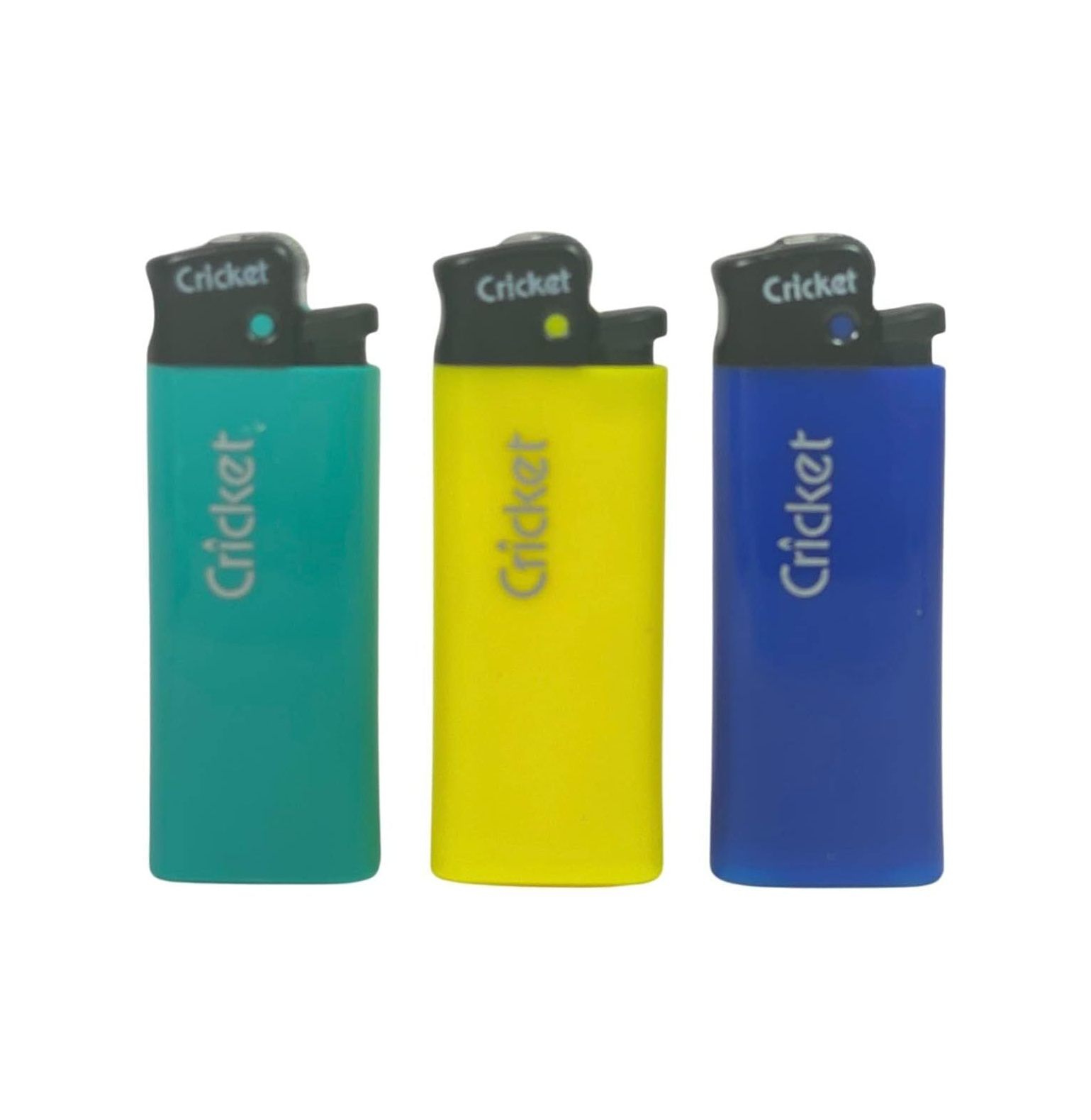 3 Mini Cricket Lighters Assorted Random Colors Made in Holland