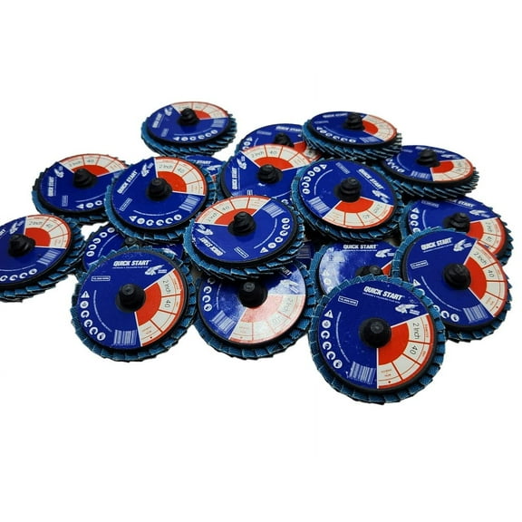 3" Mini Flap Discs Quick Change Sanding Disc- 30 Pack - 40 Grit