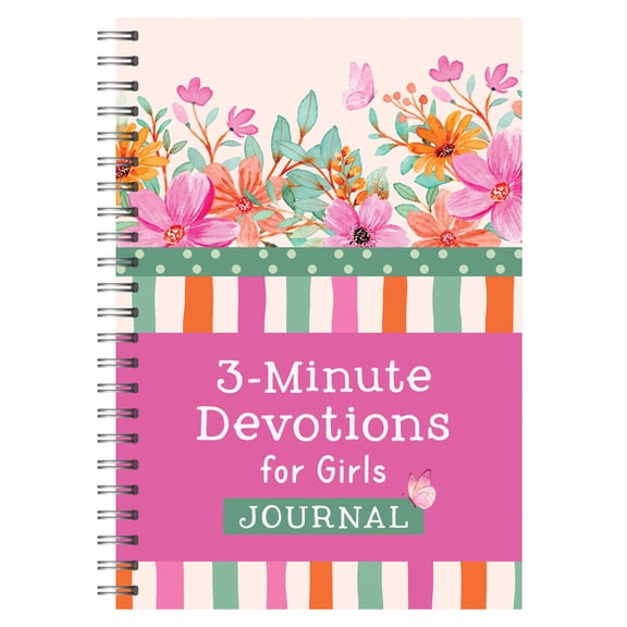 3-Minute Devotions 3-Minute Devotions for Girls Journal, (Spiral-Bound)