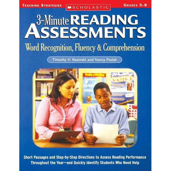 3-Minute Reading Assessments Prehension: Word Recognition, Fluency, & Comprehension, (Paperback)