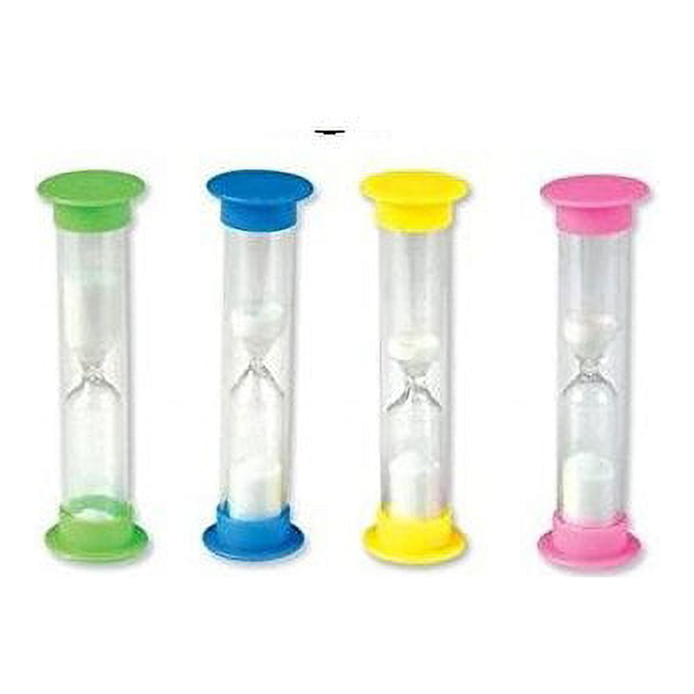 3 Minutes Sand Timers 6 Pieces With White Sand, Hourglass, Sand Clock