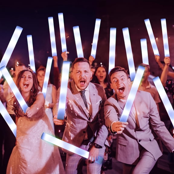 3-Mode Flashing Glow Sticks - 32pcs Self-Lit Light Sticks for Weddings, Parties, Concerts, Halloween, Christmas & Events