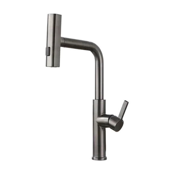 3-Mode Handle Pull Stainless Steel Kitchen Faucets, Single Hole Deck Mounted Waterfall Stream Sprayer, Sink Tap Cold And Hot Mixer ,Leakproof Design
