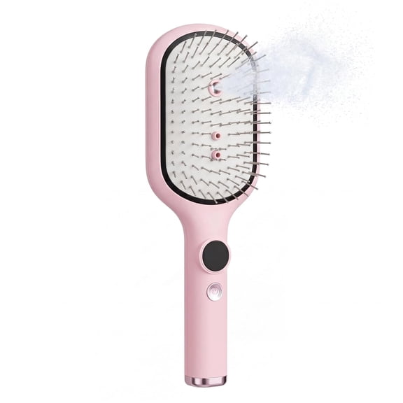 3-Mode Nano Mist Vibration Massage Hair Comb,Negative Ion Air Cushion Brush