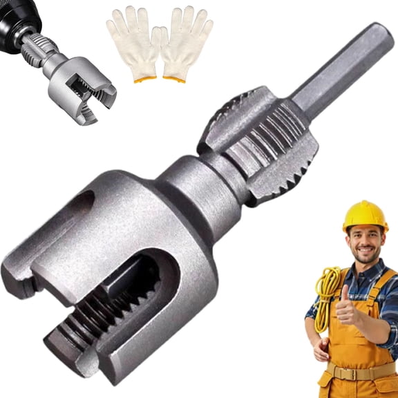 3 Model 4 in 1 Water Pipe Threader, 4 in 1 Water Pipe Wrench, Integrated Internal & External Pipe Threading Tool, 1/2'' 3/4'' 1'' Pvc Pipes Threader Set, Pipe Tapping and Threading Tool