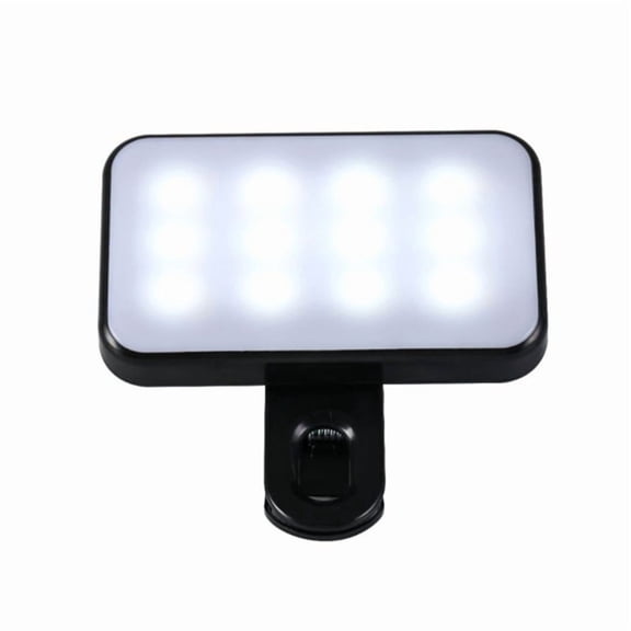 3 Modes Adjustable Brightness Portable Mini Selfie Fill Light Rechargeable Lamp for Phone Laptop Tablet Meeting