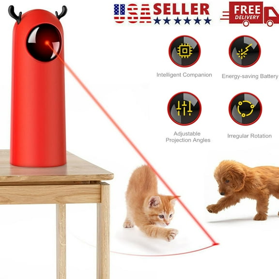 3 Modes Cat Laser Toy Automatic Indoor Motion Activated Interactive Rechargeable