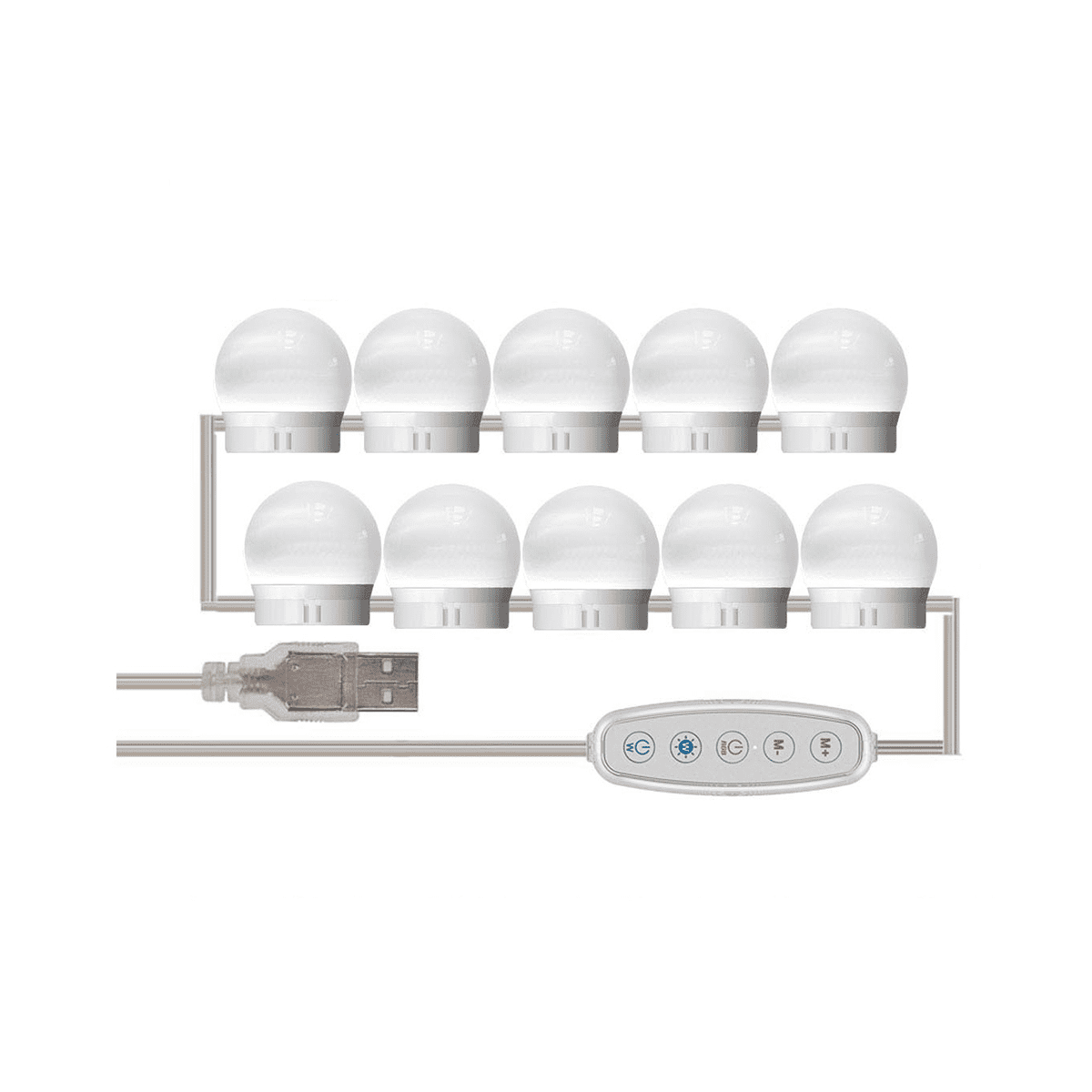 3 Modes Colors Light Led Touch Dimming Vanity Dressing Table Lamp Bulb