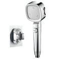 3 Modes High Pressure Shower Head with On/Off Button and Mounting