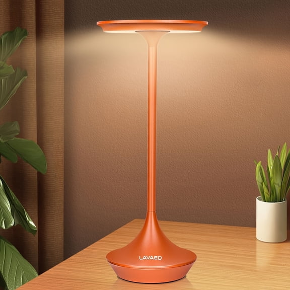 3 Modes Switchable Circular Head LED Desk Lamp Dimmable Wireless Touch Light 4000mAh Rechargeable Portable for Student Bedside Desktop Camping 5 Colors Available