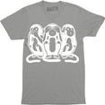 thumbnail image 1 of 3 Monkey Emojis Hear Speak See No Evil Funny Cute Men's Gift T-Shirt, 1 of 4