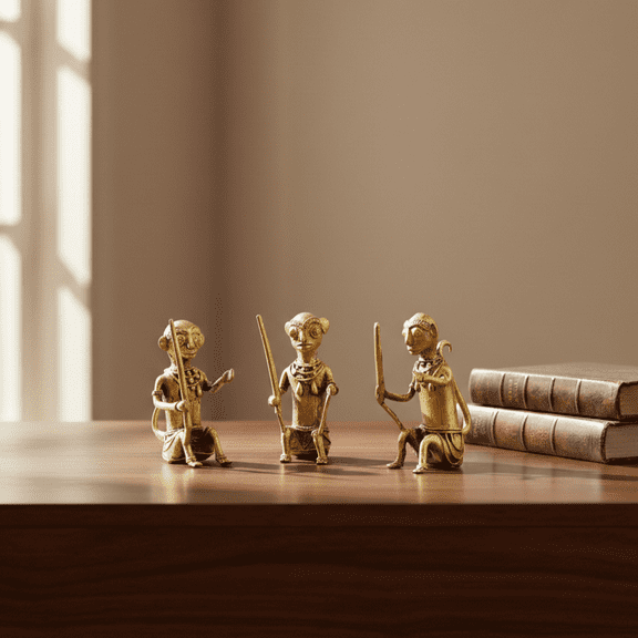 3 Monkey Statues for Home Dcor