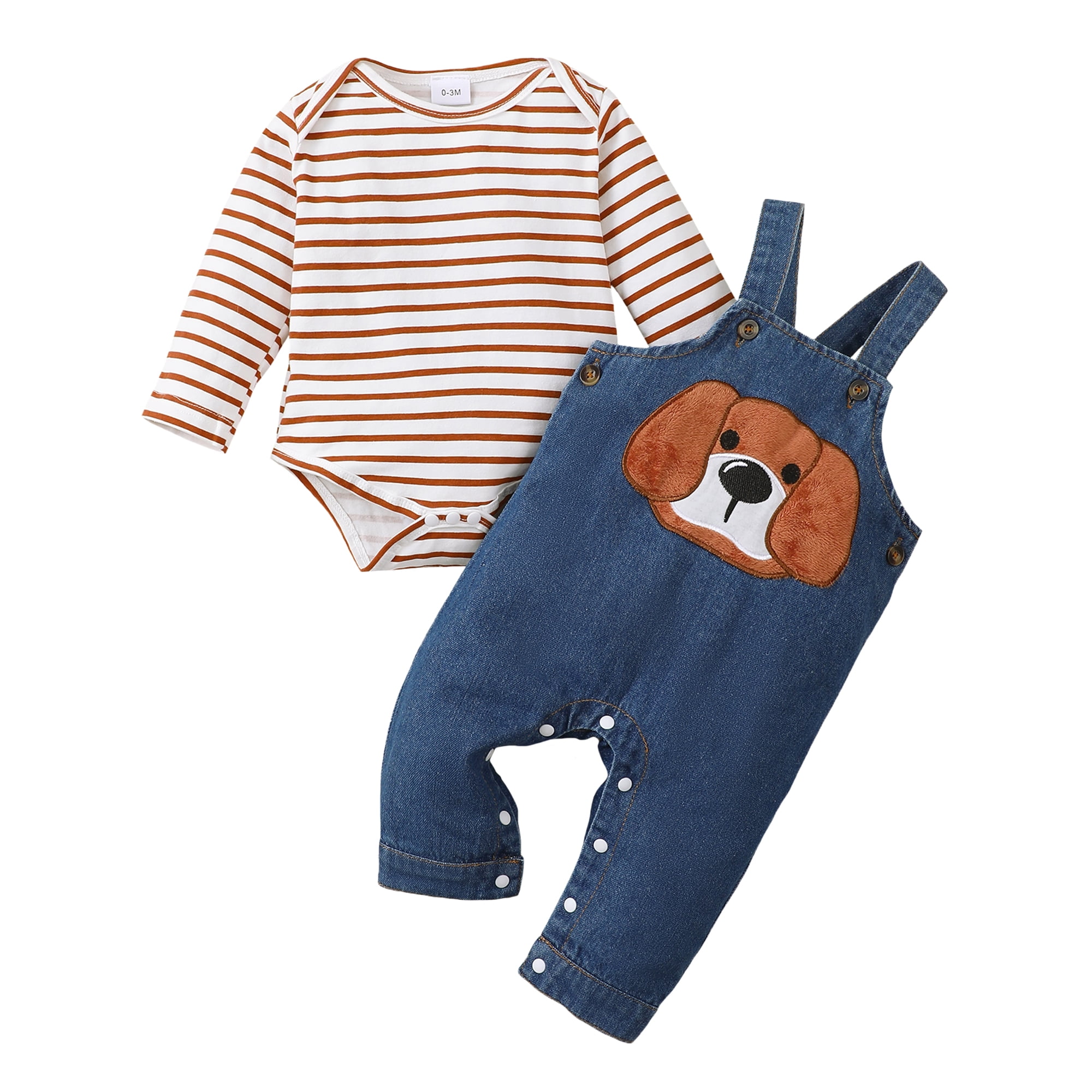 3 Months Baby Boys Clothes 6 Months Boys 2PCS Romper Outfits Set ...