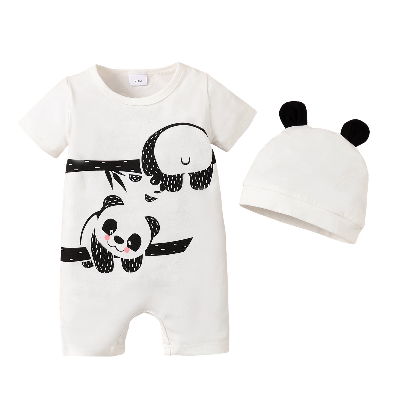 3 Months Baby Boys Clothes 6 Months Boys Romper Cute Panda Print ...