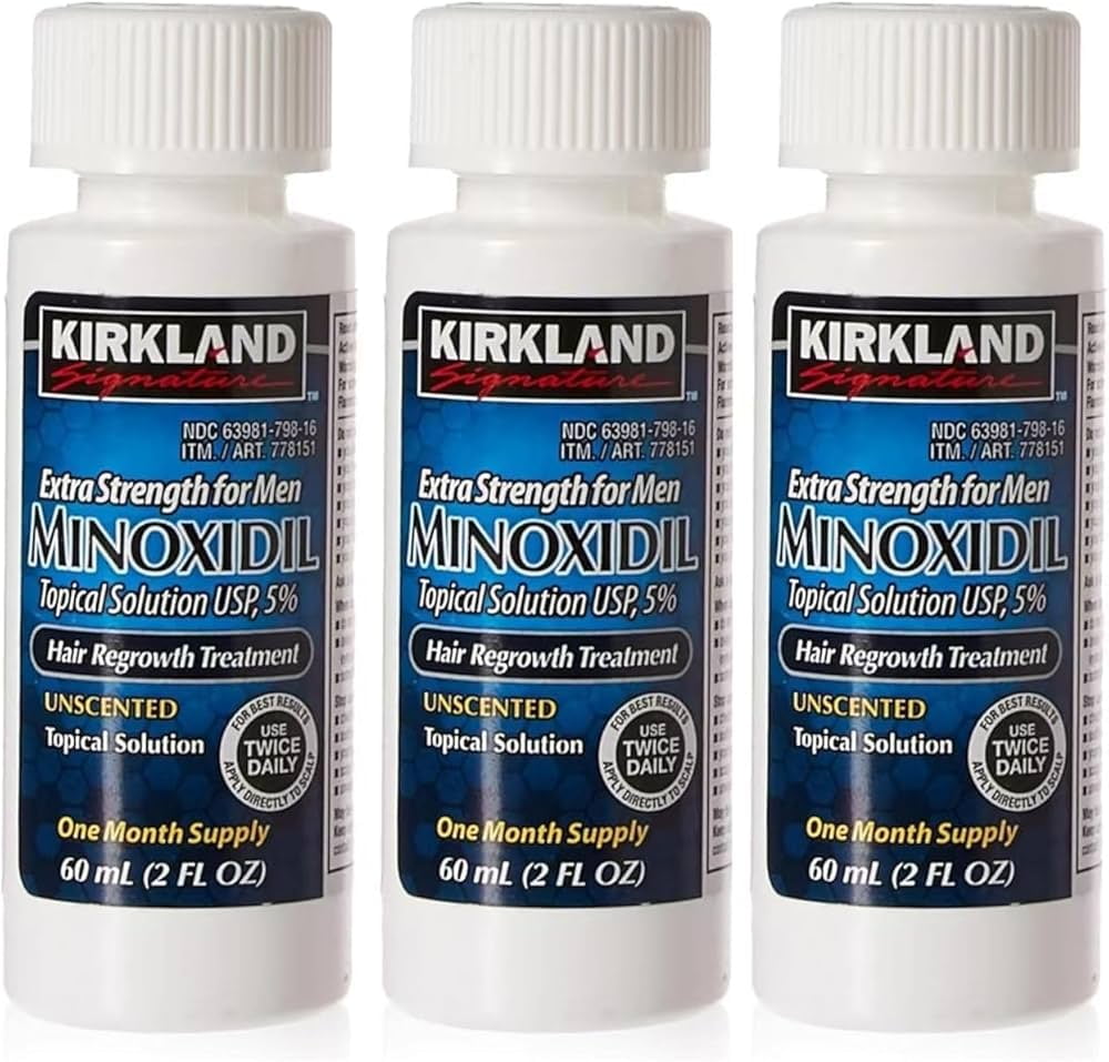 3 Months Supply of Strong 5% Minoxidil for Hair Growth