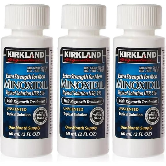 3 Months Supply of Strong 5% Minoxidil for Hair Growth