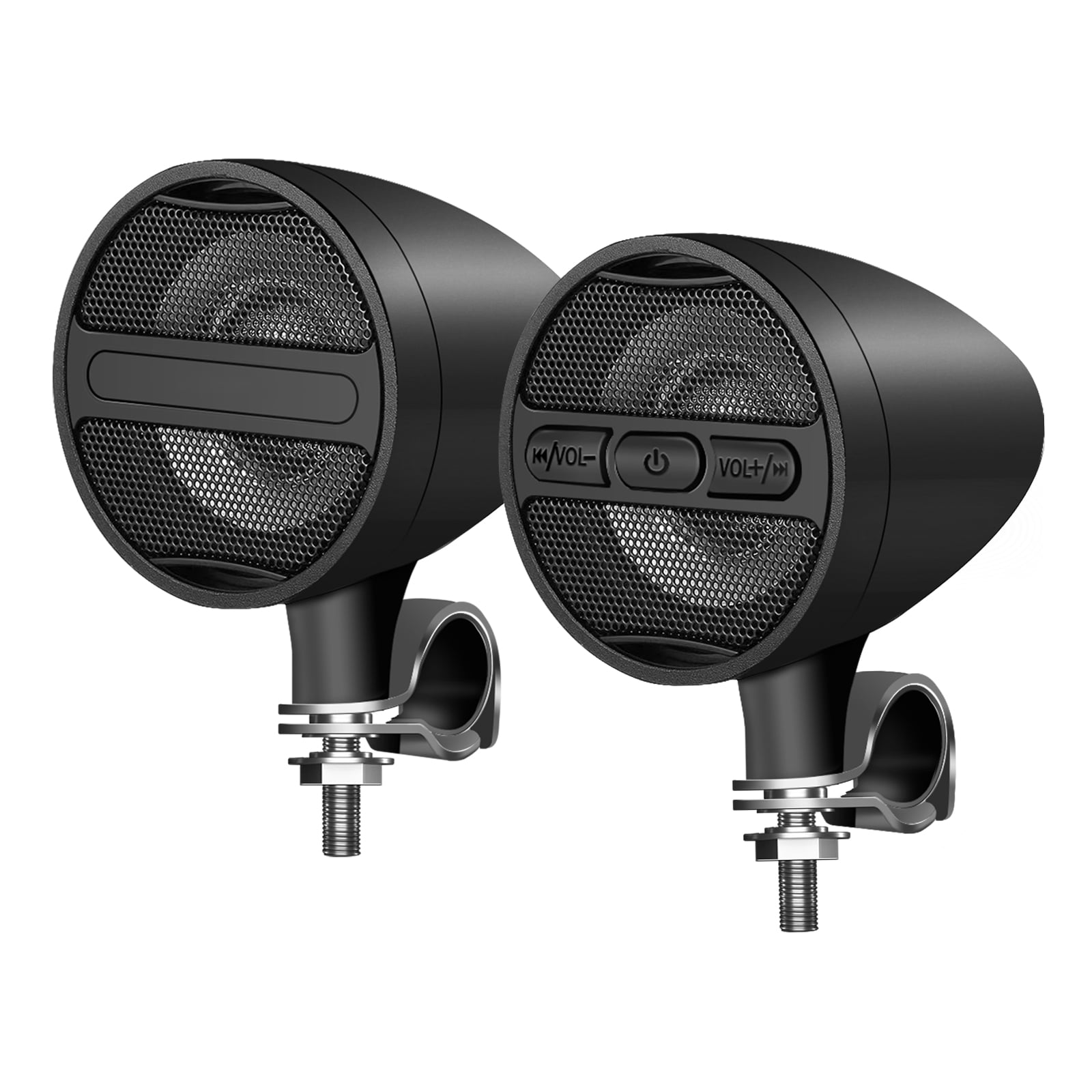 Purevox 3'' Motorcycle Speakers Bluetooth Waterproof, 20W Handlebar Stereo Audio Systems