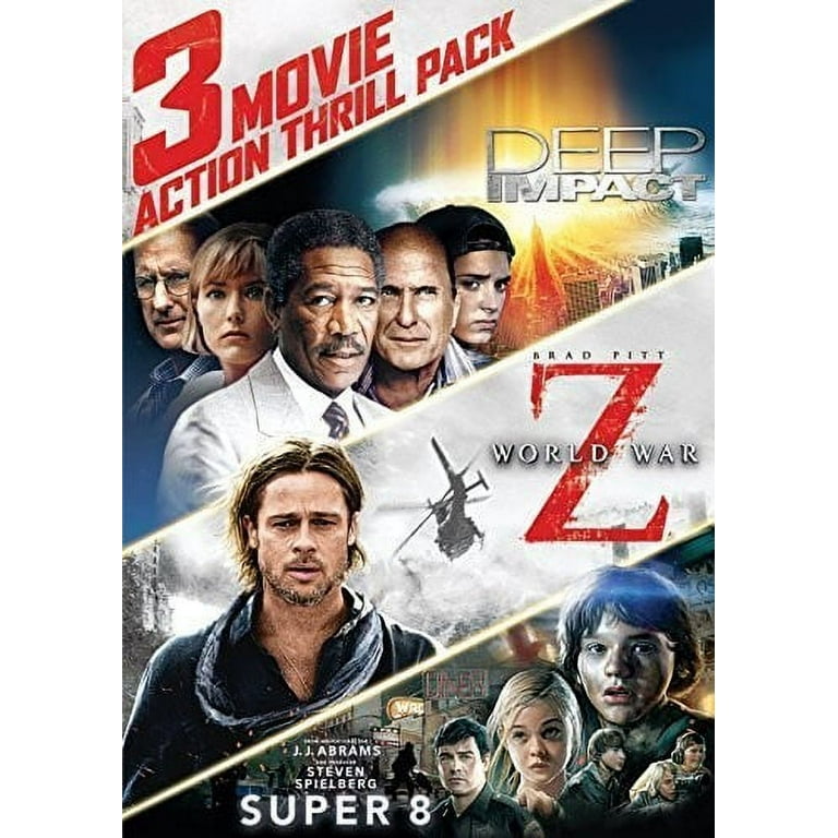 3 Movie Action Thrill Pack (Deep Impact / Super 8 / World