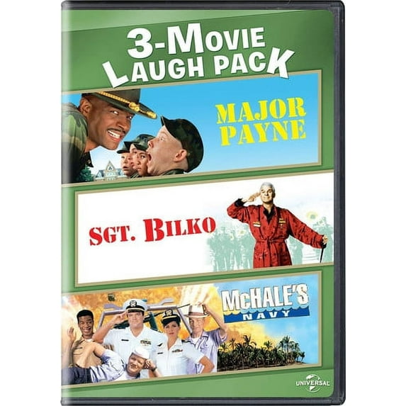 3-Movie Laugh Pack: Major Payne / Sgt. Bilko / McHale's Navy (1997) (DVD)