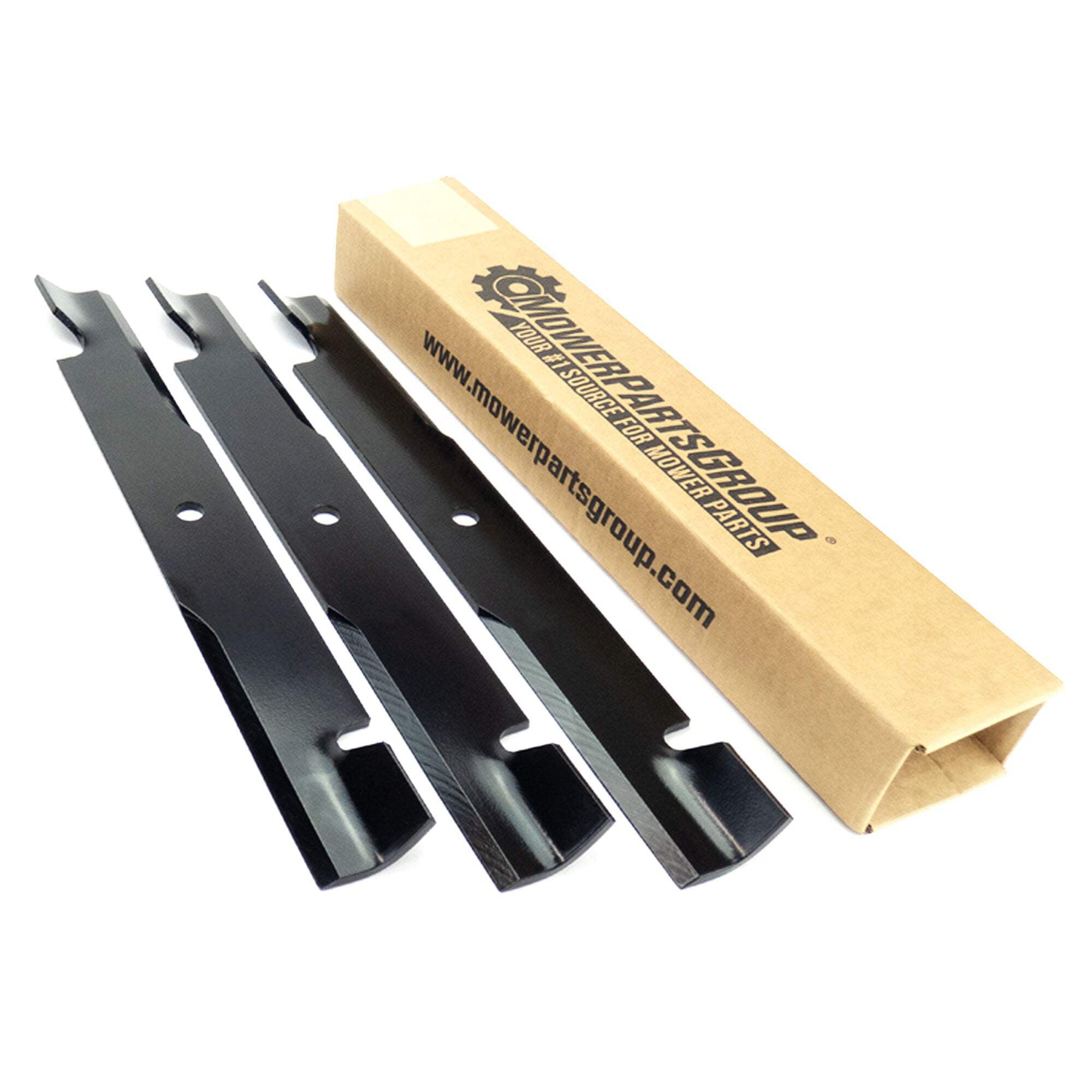 Maxpower 3 High Lift Blades For Many 60 In. Cut Exmark Mowers Replaces OEM #'s 1-633483, Bad Boy 038-2007-00, 105771803, 133-2127