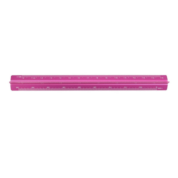 3. Multi-Color Architect Ruler With Laser-Etched Markings Aluminum Drafting Tool 15cm/30cm For Artists & Engineers