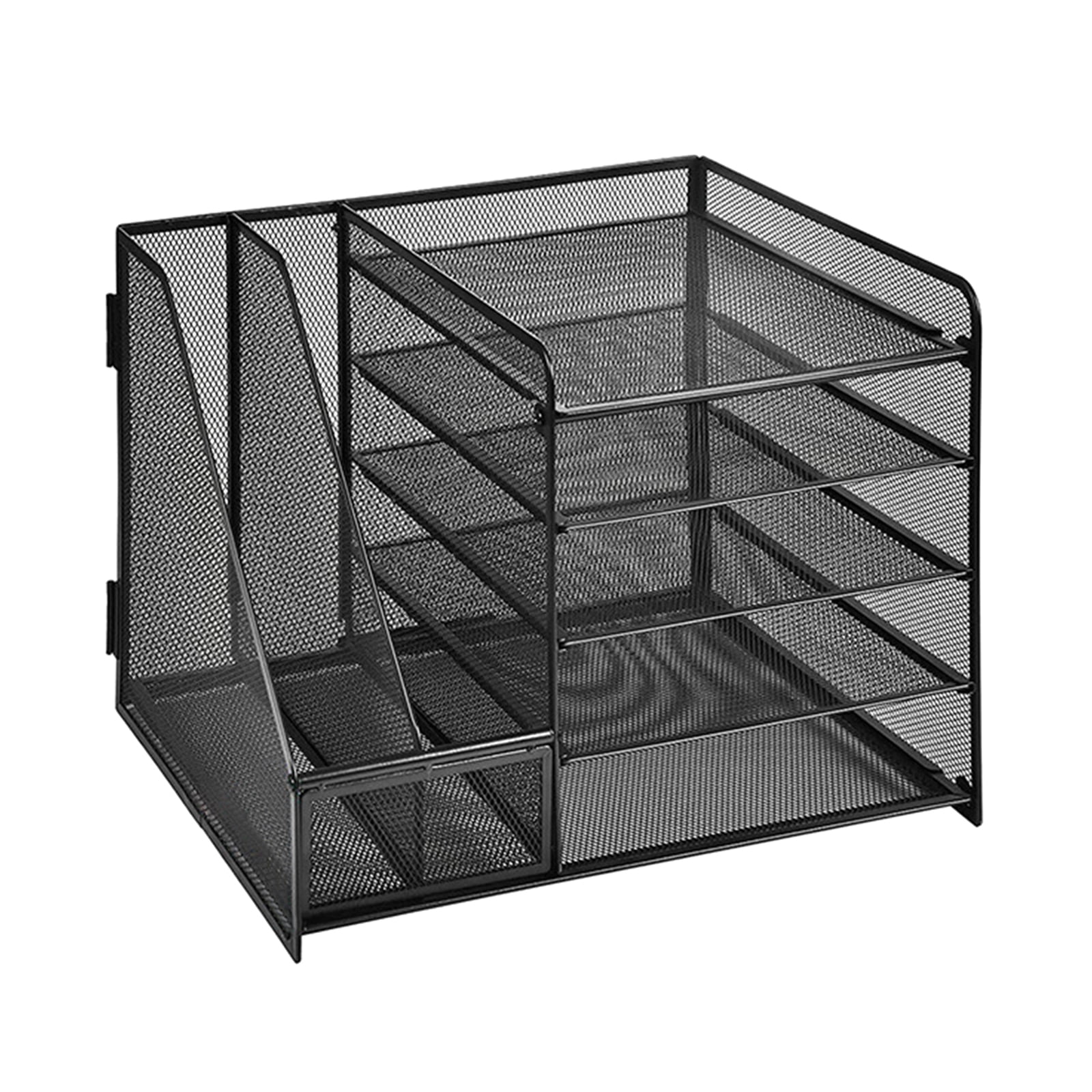 3. Multipurpose Metal Desk File Organizers 5-Tiered Magazine Stand ...