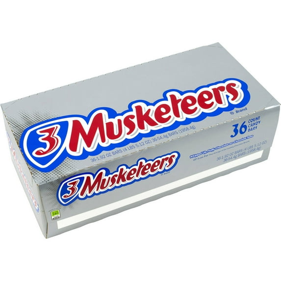 3 Musketeers Bars, 1.92 Oz, 36 Count