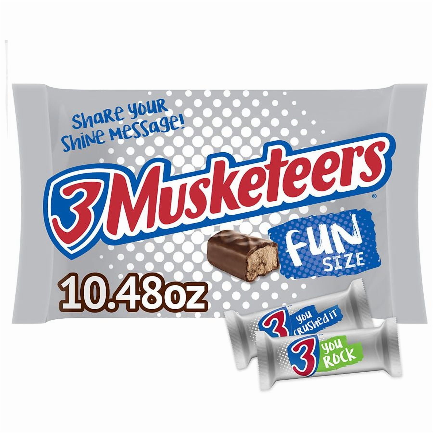 3 MUSKETEERS Halloween Fun Size Chocolate Candy Bars - 10.48oz
