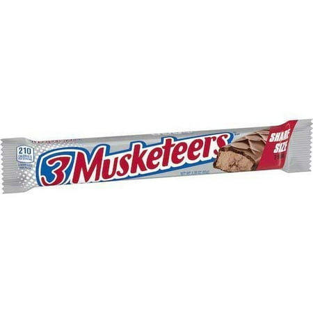 3 Musketeers Multi Piece King Size Chocolate Candy Bar -- 144 per Case.