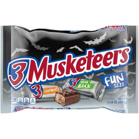 3 Musketeers Spooky Fun Size Halloween Chocolate Candy - 10.48oz Bag