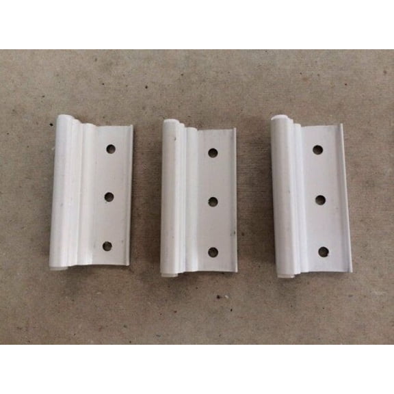 3 NEW Elixir White Storm Door Hinges Hinge Mobile Home Parts