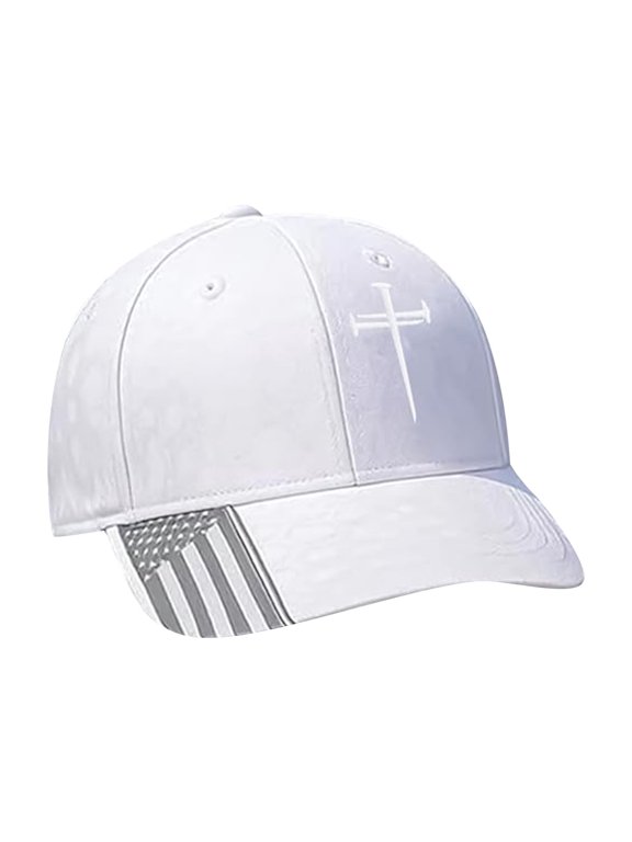 3 Nails Cross Christian Hat Adjustable Religious Baseball Cap for Men Women