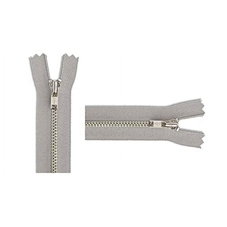 3 Nickel Pants/Bag Light Weight YKK Zippers - Color: Light Grey