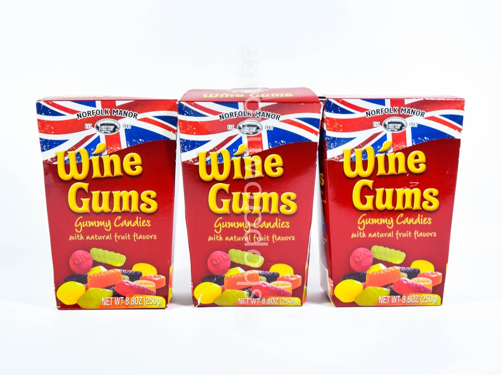3 Norfolk Manor WINE GUMS Gummy Candies 8.8 ounces 05/2024 Bulk Candy