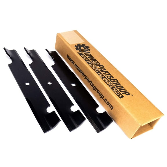 (3) Notched Blades Fits Bobcat Exmark with 48" deck 03239 112111-01 32061