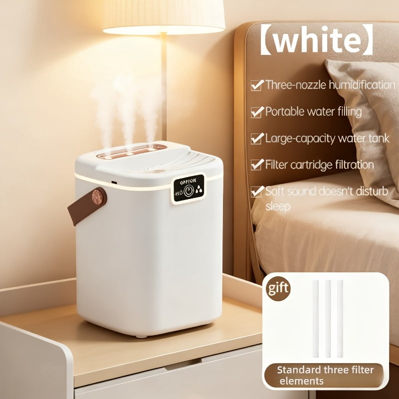 3-Nozzle 67.63oz LED Night Light Humidifier | 3 Mist Levels & Silent ...