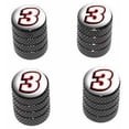 thumbnail image 1 of 3 Number Three Tire Rim Wheel Aluminum Valve Stem Caps, Multiple Colors, 1 of 1