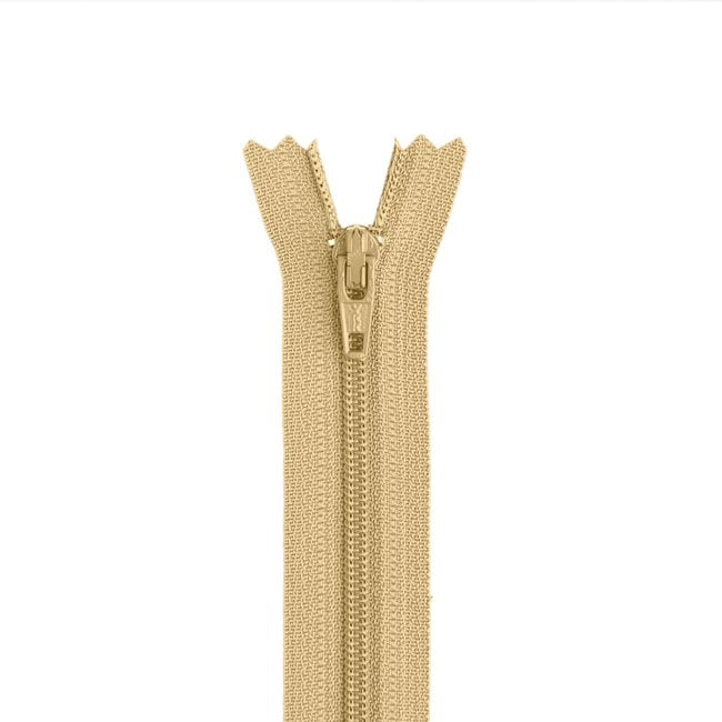 #3 Nylon Coil Zipper 7 Inch Non-Separating Closed End Cream Replacement ...