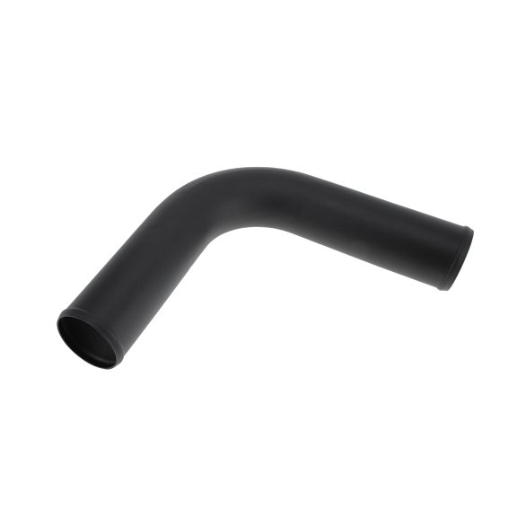 3" OD 90 Degree Bend 6064 Aluminum Alloy Tube Intercooler Pipe Surface Blasting Air Intake Connection Hose W/ Double Bead Roll 11.8" Length Black