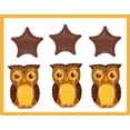 thumbnail image 1 of 3 OWL BALLOONS star balloons chocolate MYLAR birthday party supplies decoration, 1 of 1
