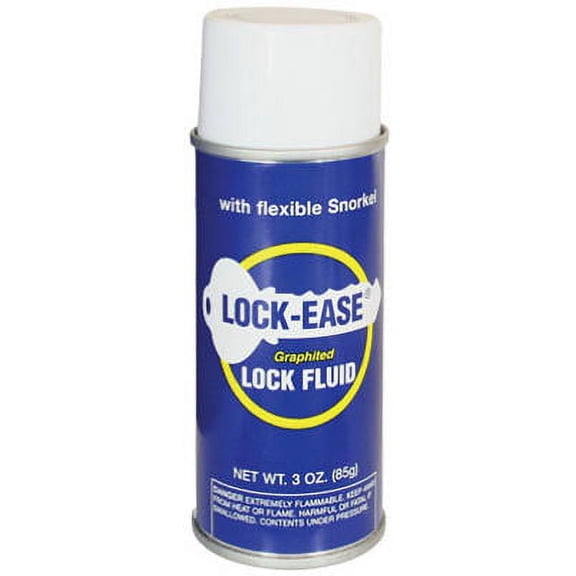 3 OZ Aerosol Lock Ease With Flexible Snorkel Graphite Lock Fluid, Each