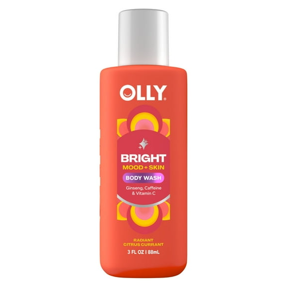 OLLY Body Wash Bright with Vitamin C, 3 fl oz