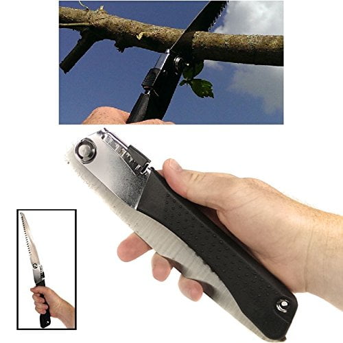 3 Oaks Folding Limb Saw 9" Serrated Blade Safety Lock Comfort Grip Hand