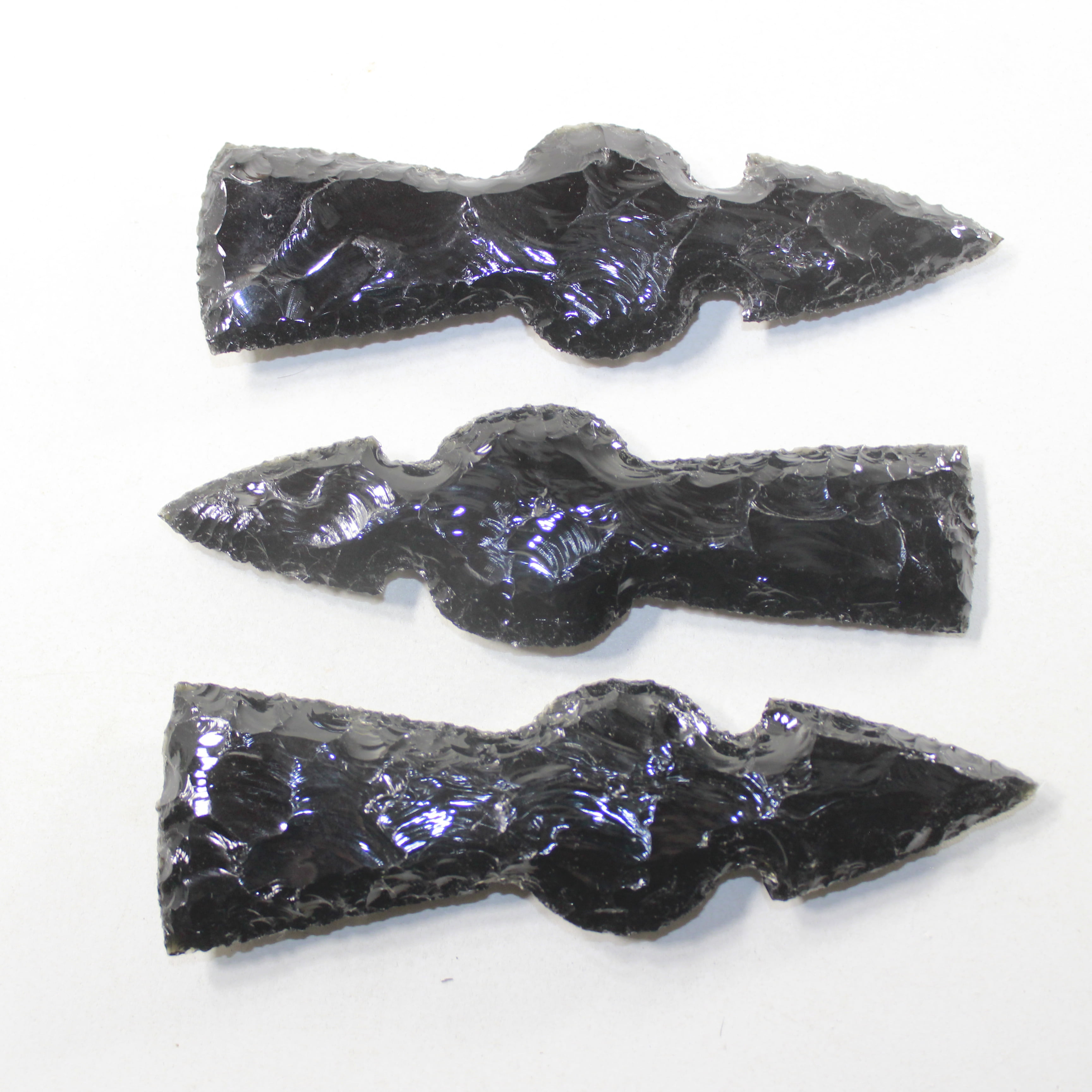 3 Obsidian Ornamental Tomahawk Heads #372N Ax Axe Hatchet - Walmart.com
