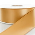 thumbnail image 1 of 3" Old Gold Double Faced Satin Ribbon 100 Yards, 1 of 3