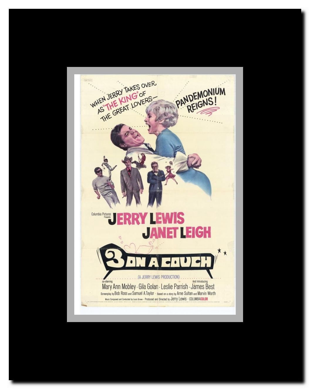 3 On a Couch Framed Movie Poster