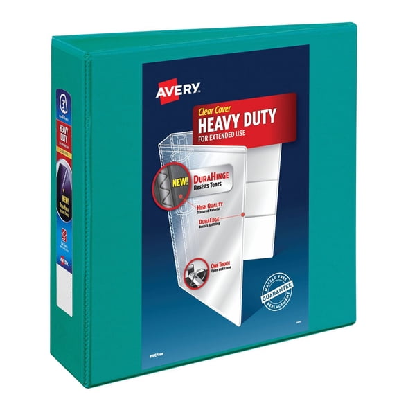 3" One Touch EZD Rings 670 Sheet Capacity Heavy Duty View Binder - Green