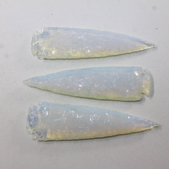 3 Opalite Ornamental Spearheads #632N Arrowhead