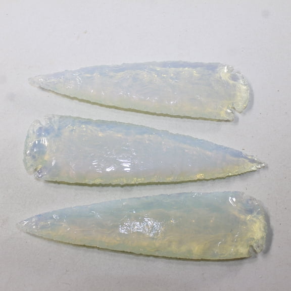 3 Opalite Ornamental Spearheads #7720 Arrowhead
