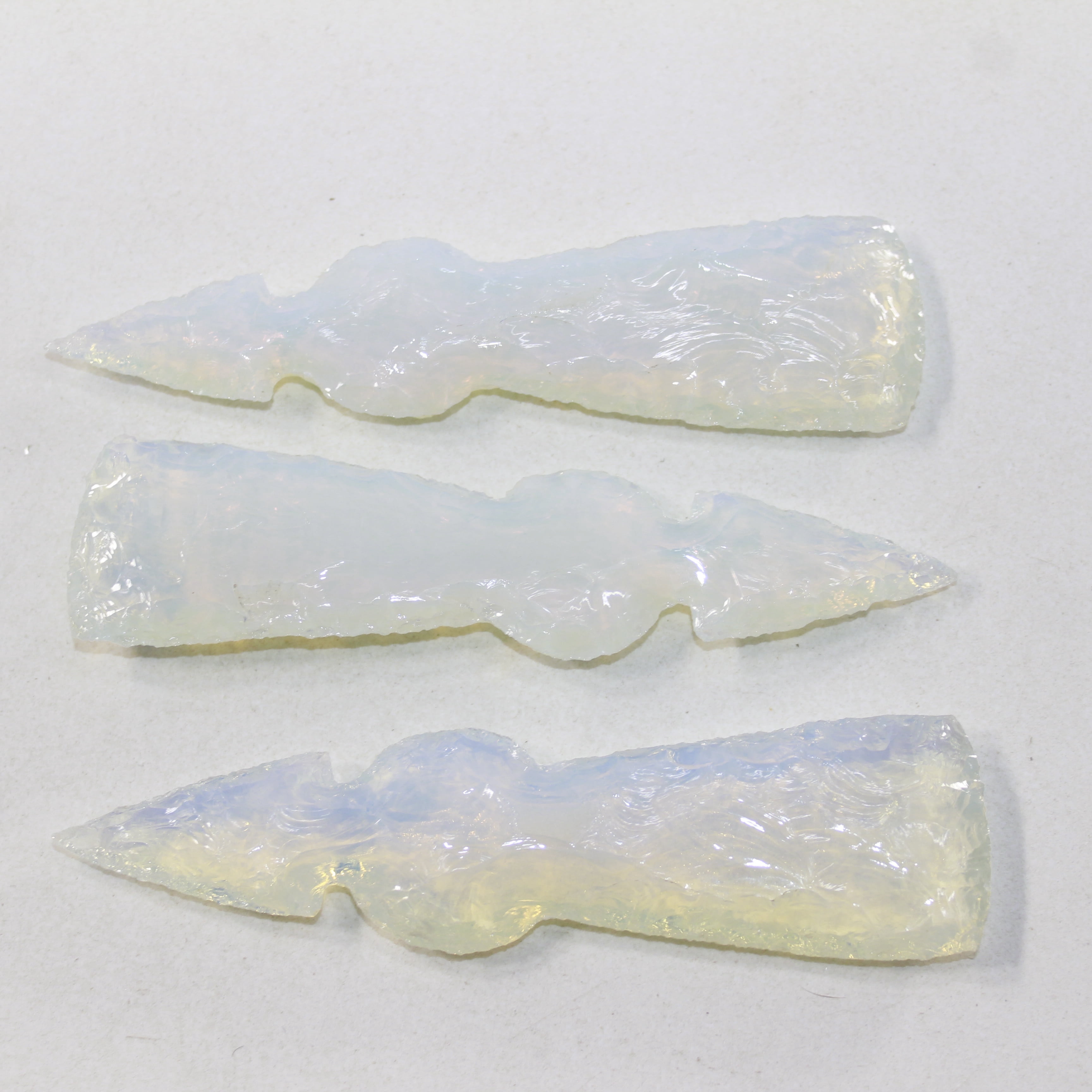 3 Opalite Ornamental Tomahawk Heads #2124  Ax Axe Hatchet